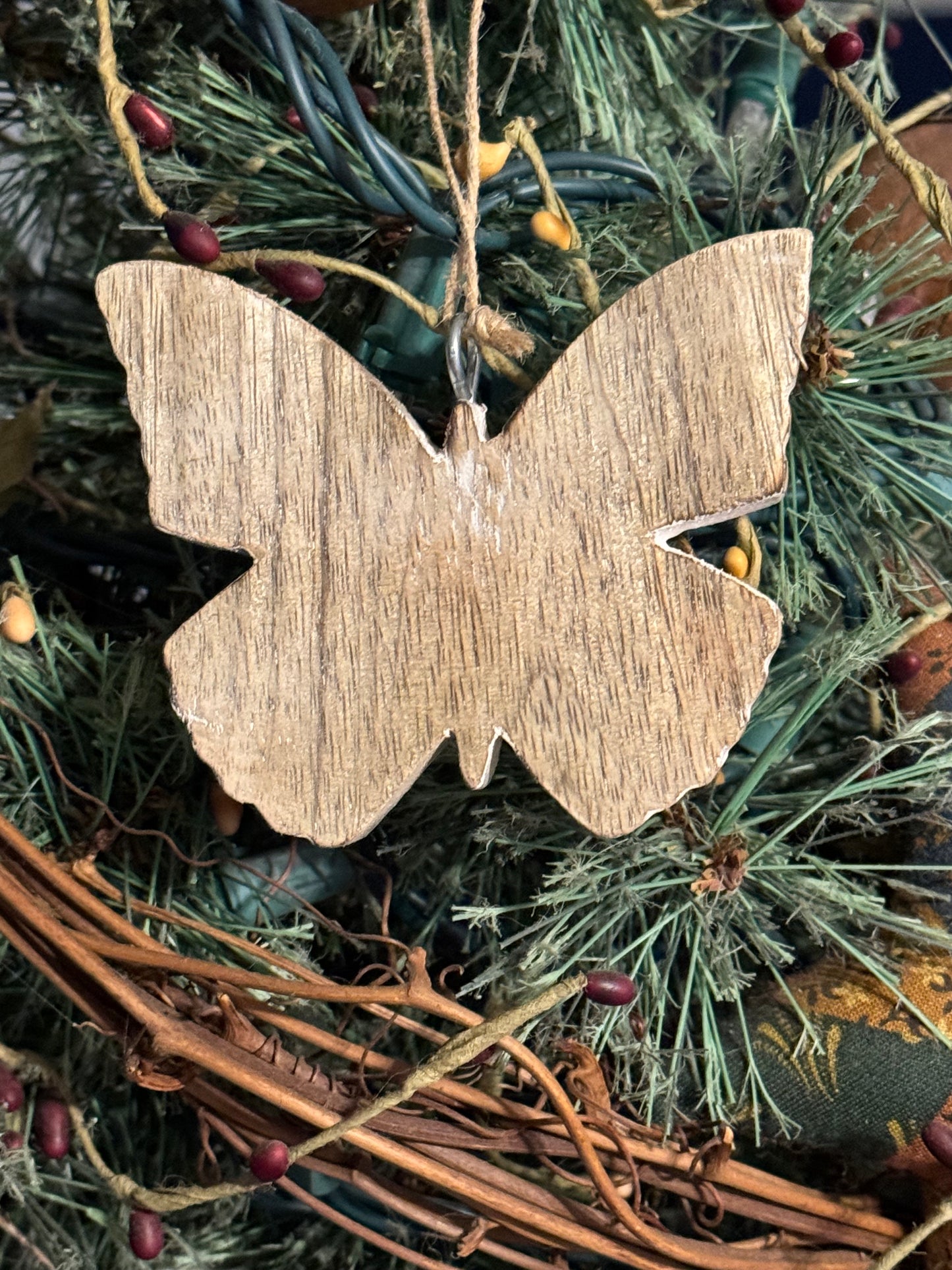 Wooden Butterfly Ornaments